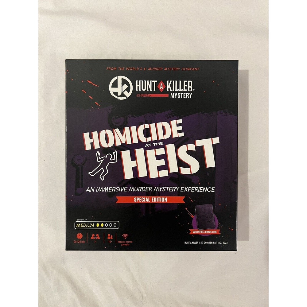 Hunt A Killer Homicide At The Heist Special Edition Board Game